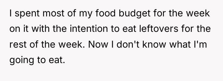 I spent most of my food budget for the week...