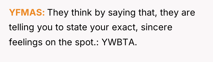 YFMAS They think by saying that, they are telling you...