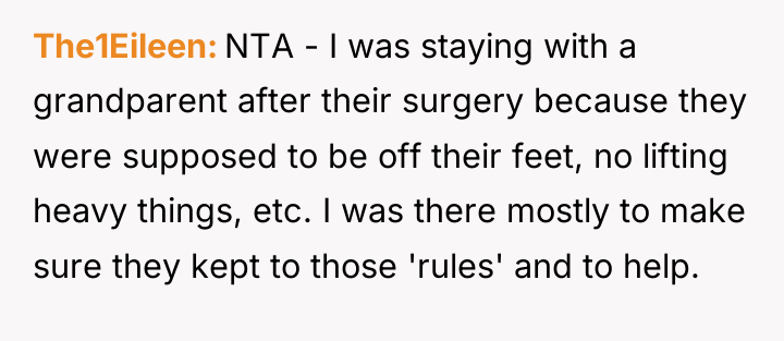The1Eileen NTA - I was staying with a grandparent after...