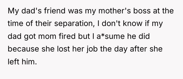 My dad's friend was my mother's boss at the time...