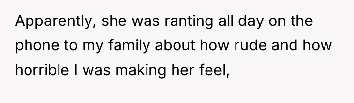Apparently, she was ranting all day on the phone to...
