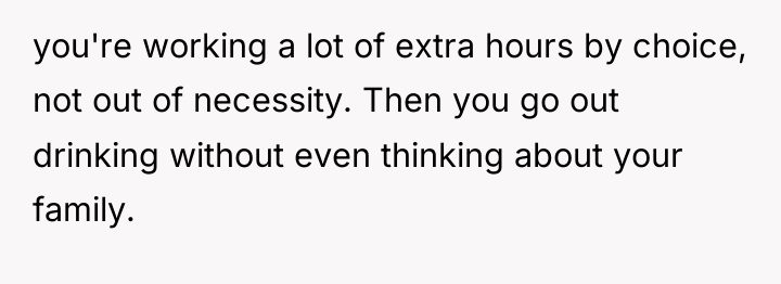 you're working a lot of extra hours by choice, not...