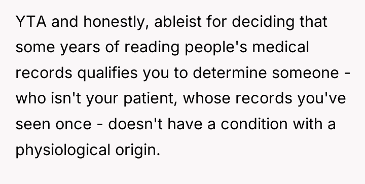 YTA and honestly, ableist for deciding that some years of...