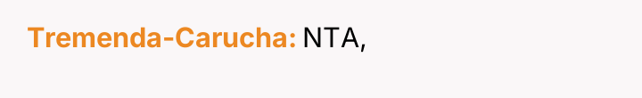 Tremenda-Carucha NTA,