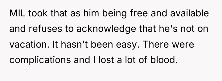 MIL took that as him being free and available and...