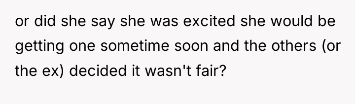 or did she say she was excited she would be...