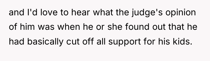 and I'd love to hear what the judge's opinion of...