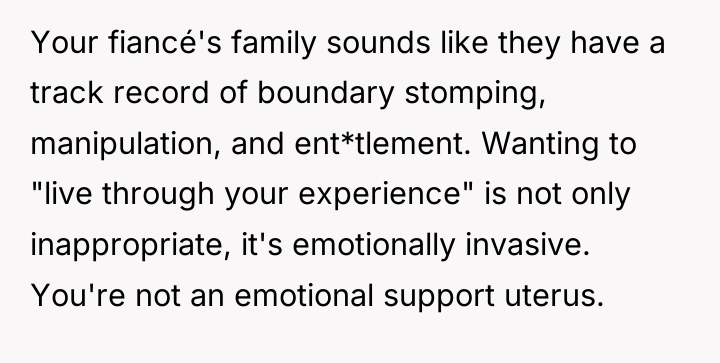 Your fiancé's family sounds like they have a track record...