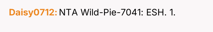 Daisy0712 NTA Wild-Pie-7041: ESH. 1.