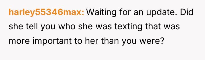 harley55346max Waiting for an update. Did she tell you who...