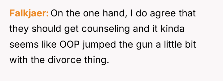Falkjaer On the one hand, I do agree that they...