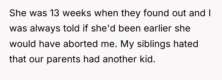 She was 13 weeks when they found out and I...