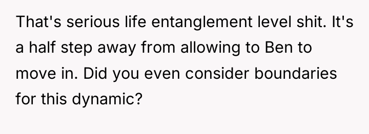 That's serious life entanglement level shit. It's a half step...
