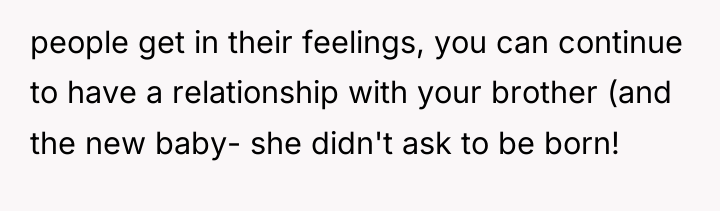 people get in their feelings, you can continue to have...
