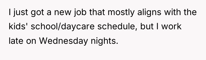 I just got a new job that mostly aligns with...