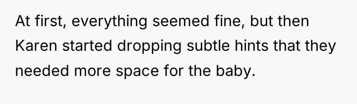 At first, everything seemed fine, but then Karen started dropping...