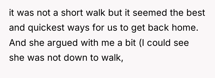 it was not a short walk but it seemed the...