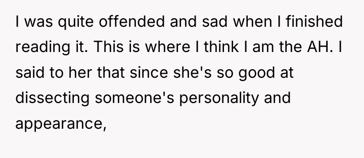 I was quite offended and sad when I finished reading...