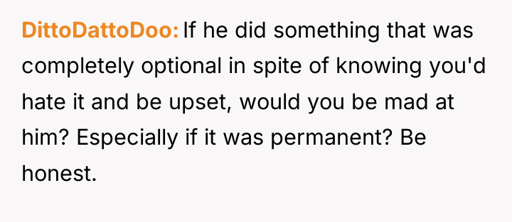 DittoDattoDoo If he did something that was completely optional in...