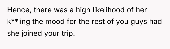 Hence, there was a high likelihood of her k**ling the...