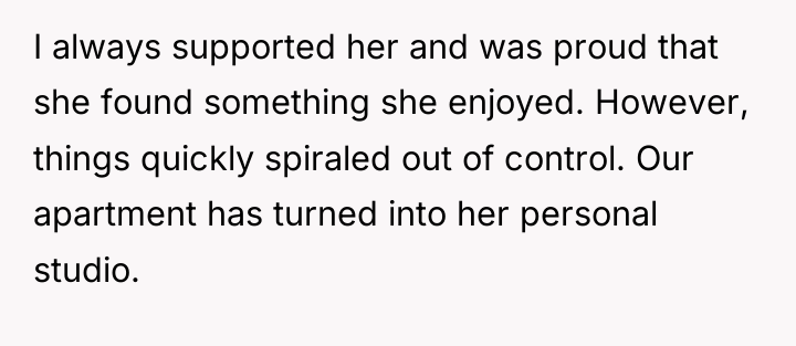 I always supported her and was proud that she found...