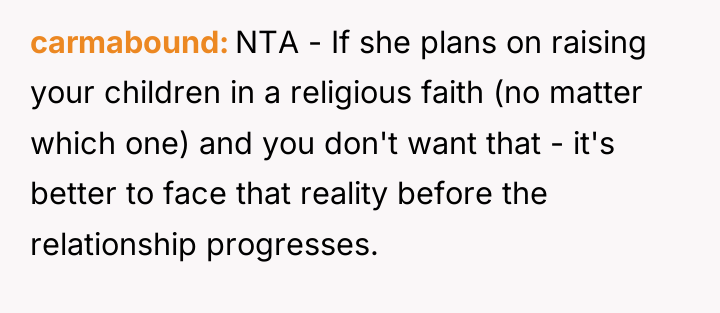 carmabound NTA - If she plans on raising your children...