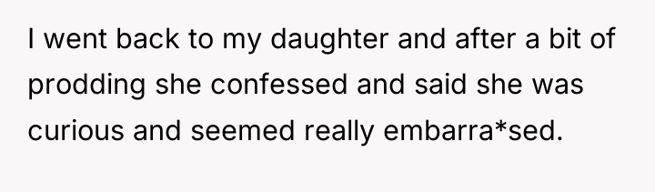I went back to my daughter and after a bit...