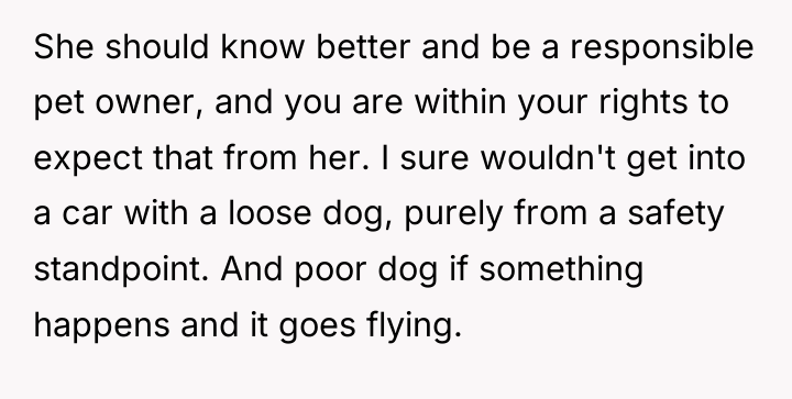 She should know better and be a responsible pet owner,...