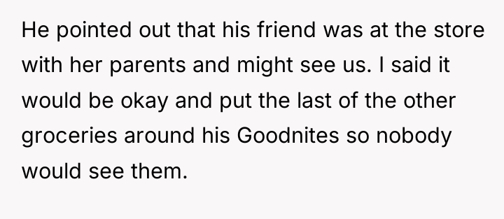 He pointed out that his friend was at the store...
