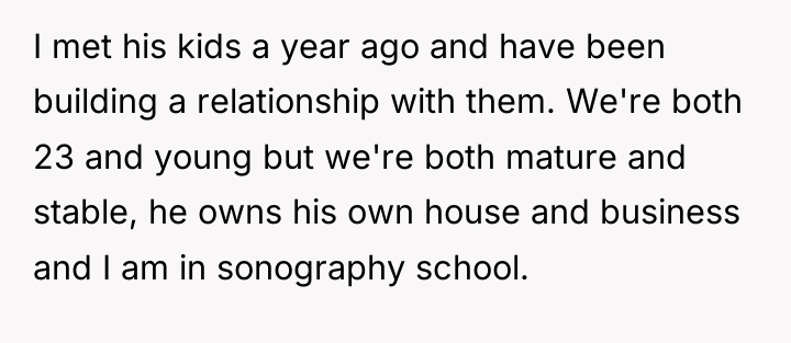 I met his kids a year ago and have been...
