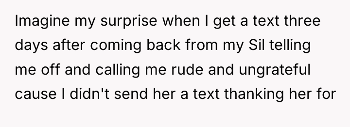 Imagine my surprise when I get a text three days...