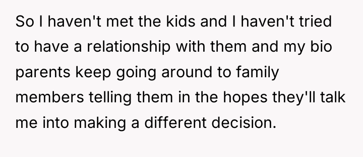 So I haven't met the kids and I haven't tried...