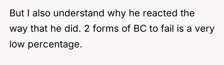 But I also understand why he reacted the way that...