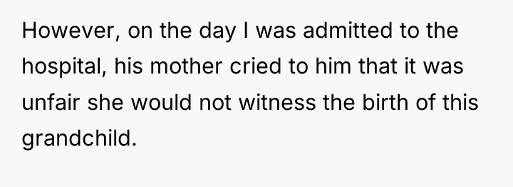 However, on the day I was admitted to the hospital,...
