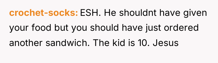 crochet-socks ESH. He shouldnt have given your food but you...