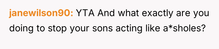 janewilson90 YTA And what exactly are you doing to stop...