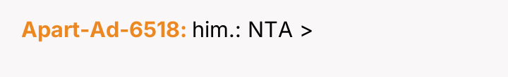 Apart-Ad-6518 him.: NTA >