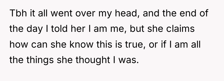 Tbh it all went over my head, and the end...