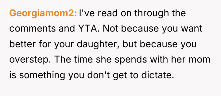 Georgiamom2 I've read on through the comments and YTA. Not...