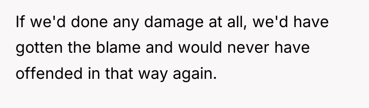 If we'd done any damage at all, we'd have gotten...