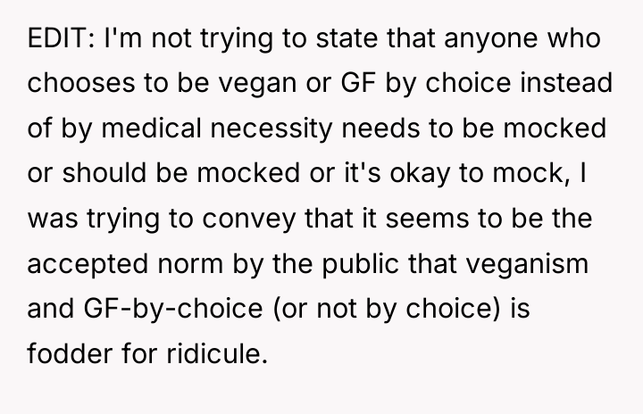 EDIT: I'm not trying to state that anyone who chooses...