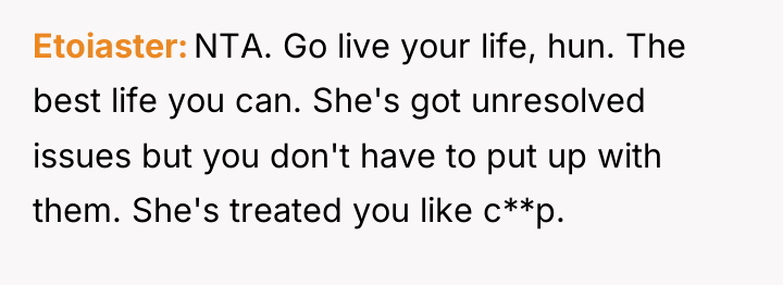 Etoiaster NTA. Go live your life, hun. The best life...