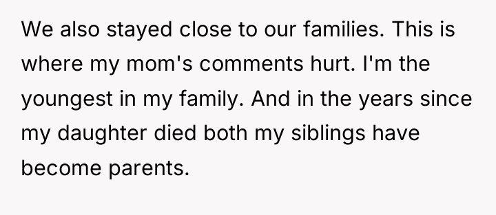 We also stayed close to our families. This is where...