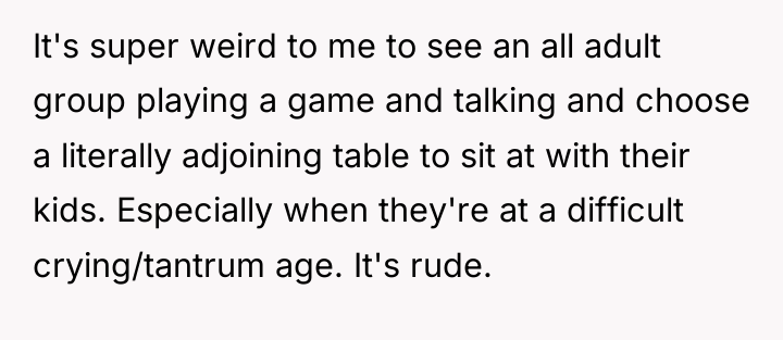 It's super weird to me to see an all adult...