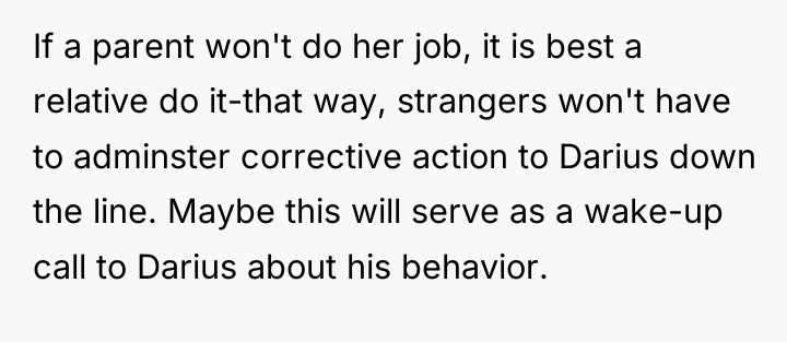 If a parent won't do her job, it is best...