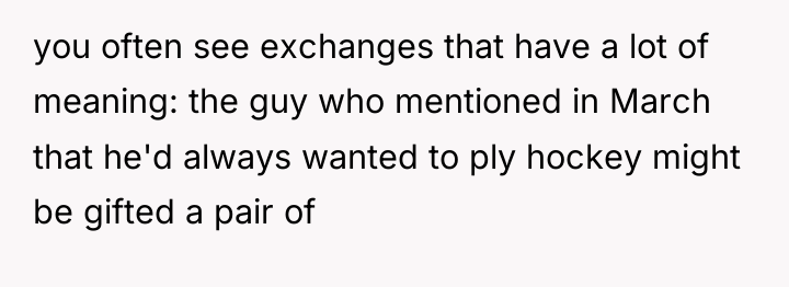 you often see exchanges that have a lot of meaning:...