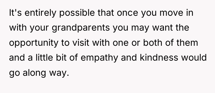 It's entirely possible that once you move in with your...