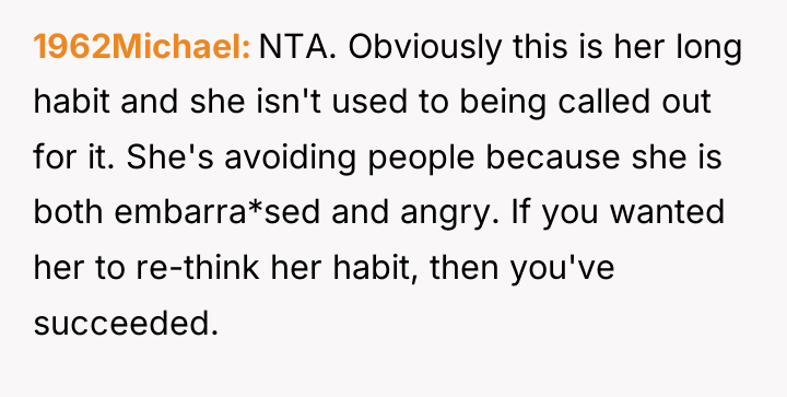 1962Michael NTA. Obviously this is her long habit and she...