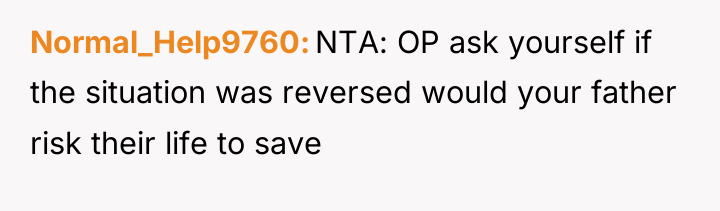 Normal_Help9760 NTA: OP ask yourself if the situation was reversed...