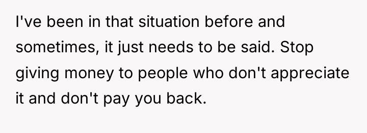 I've been in that situation before and sometimes, it just...